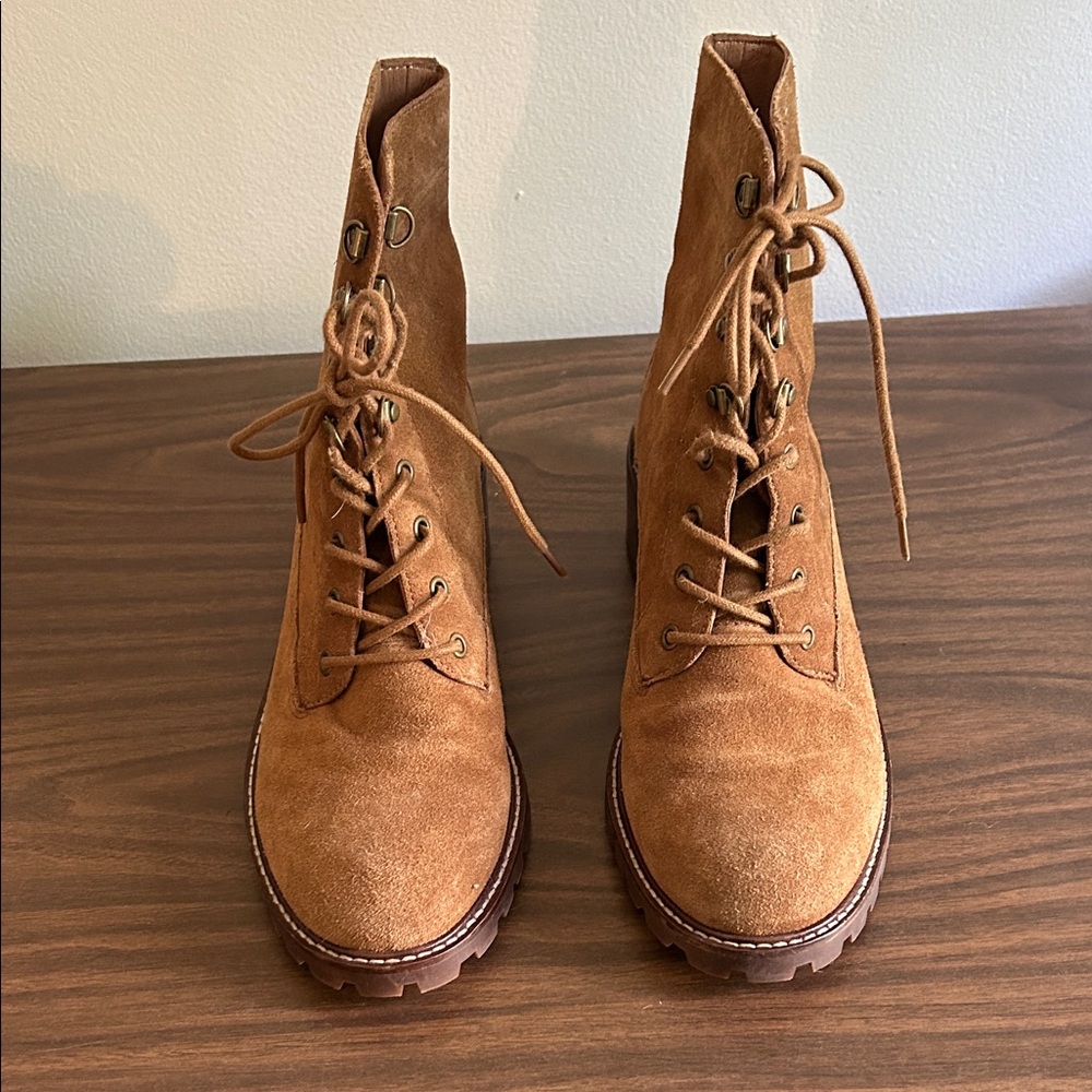 Madewell Suede Lace-Up Boot
